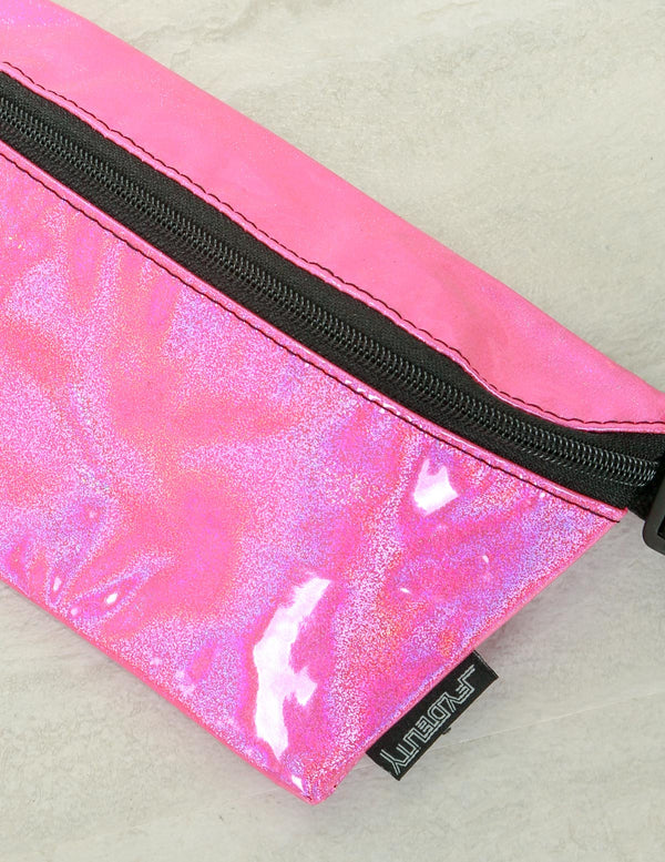 82975: Fanny Pack |Ultra-Slim Skinny Low-Profile Belt Bum Bag |LASER Pink