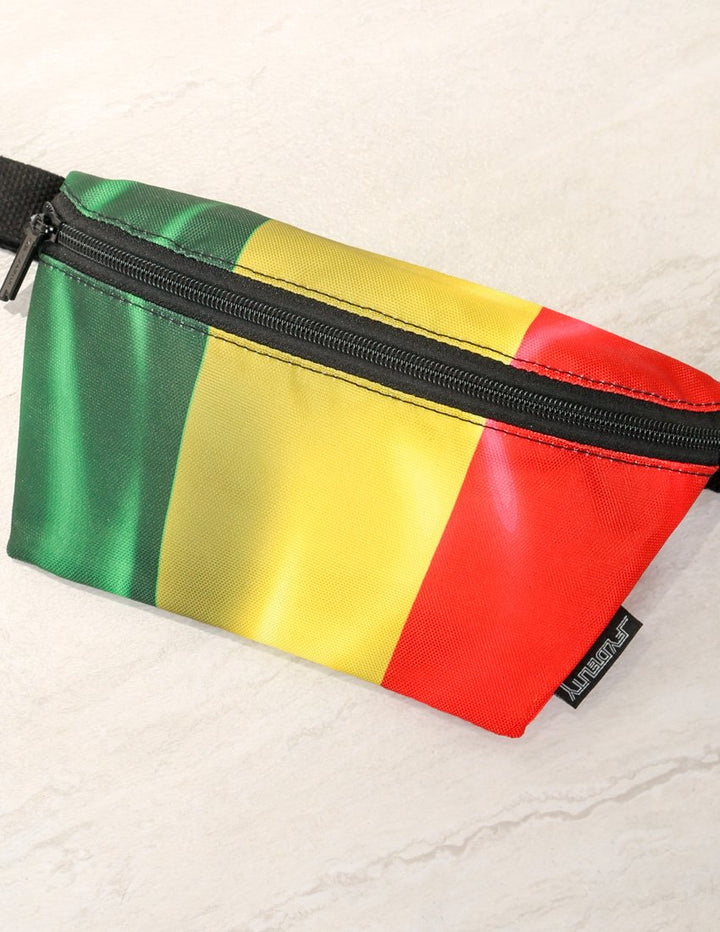 83047: Fanny Pack |Ultra-Slim Skinny Low-Profile Belt Bum Bag |FLAG Rasta