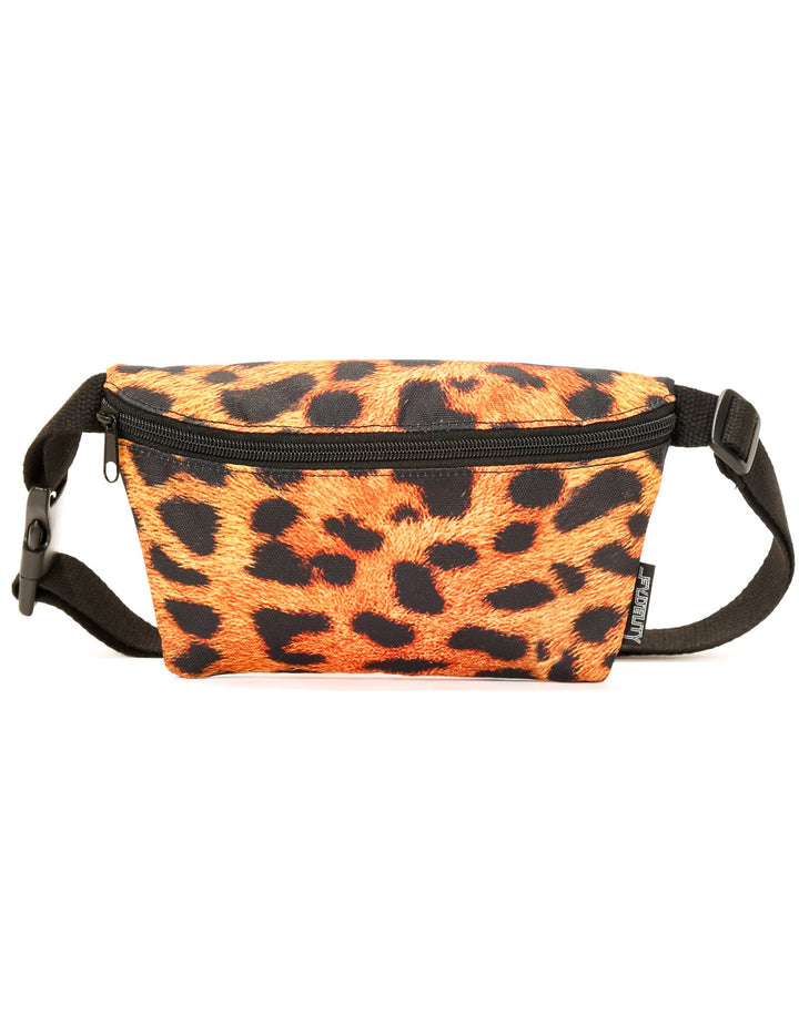 83093: Fanny Pack |Ultra-Slim Skinny Low-Profile Belt Bum Bag |Leopard