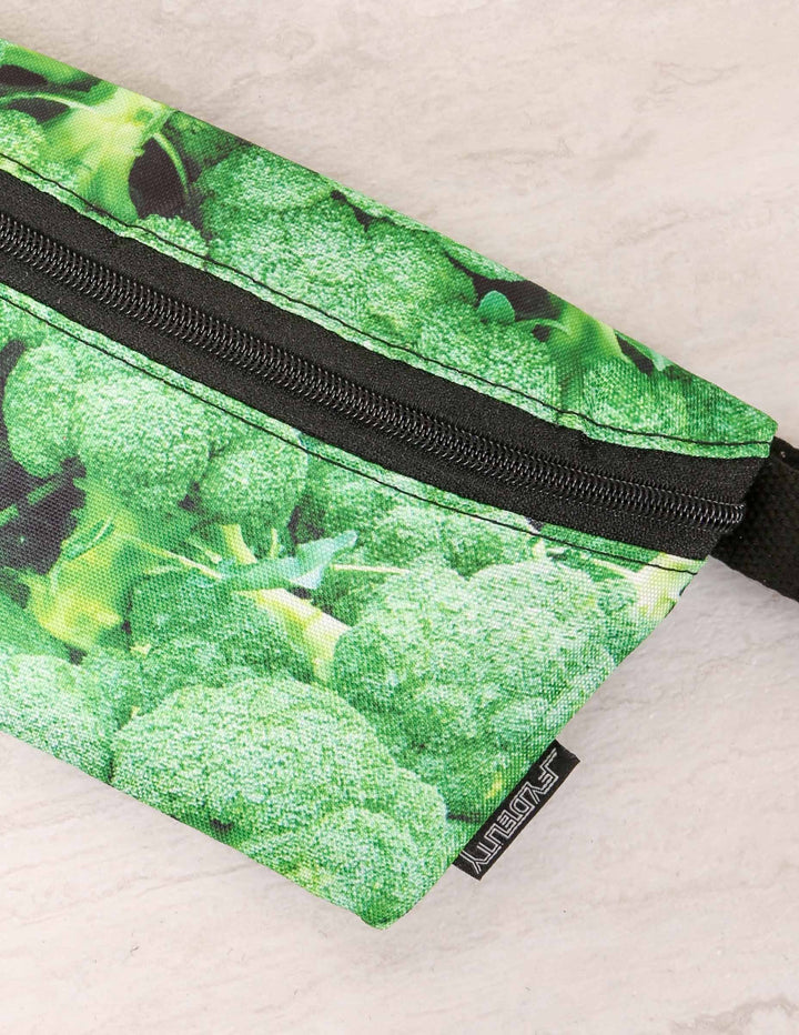83095: Fanny Pack |Ultra-Slim Skinny Low-Profile Belt Bum Bag |Broccoli