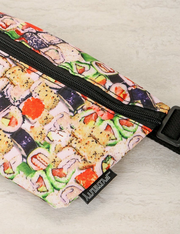83115: Fanny Pack |Ultra-Slim Skinny Low-Profile Belt Bum Bag |Sushi