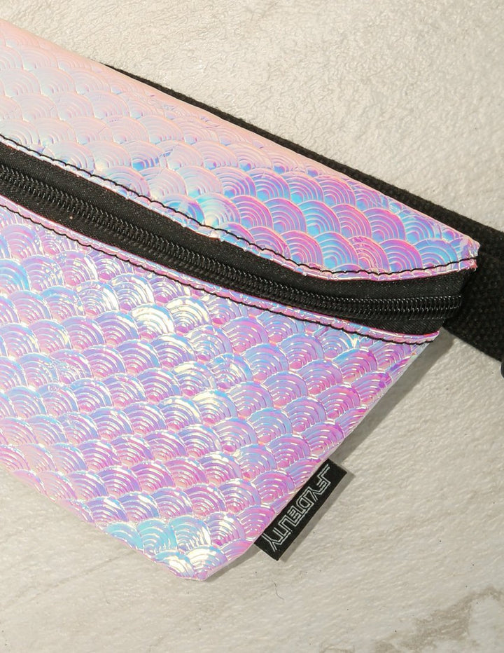 83247: Fanny Pack |Ultra-Slim Skinny Low-Profile Belt Bum Bag |MYSTICAL Mermaid Shells