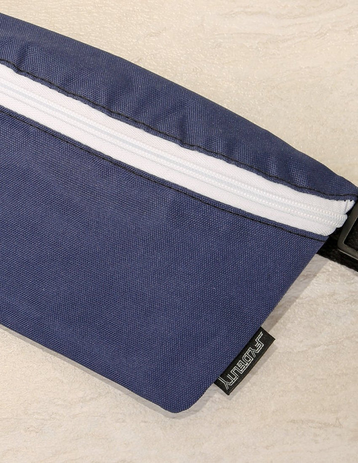 83273: Fanny Pack |Ultra-Slim Skinny Low-Profile Belt Bum Bag |GAME DAY Blue & White