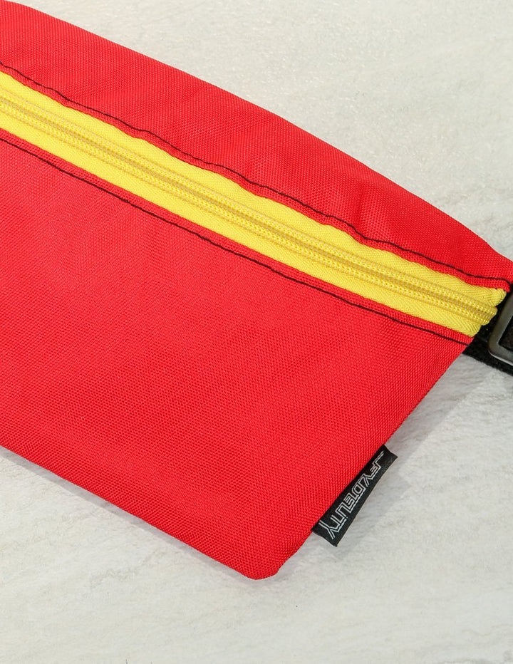83276: Fanny Pack |Ultra-Slim Skinny Low-Profile Belt Bum Bag |GAME DAY Red & Yellow