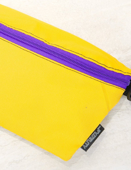 83279: Fanny Pack |Ultra-Slim Skinny Low-Profile Belt Bum Bag |GAME DAY Gold & Purple