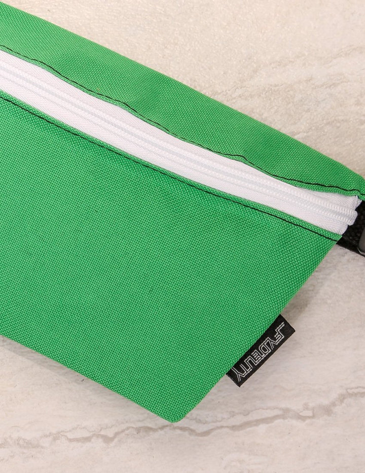 83281: Fanny Pack |Ultra-Slim Skinny Low-Profile Belt Bum Bag |GAME DAY Green & White