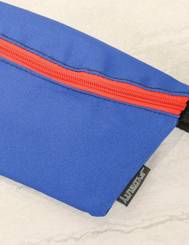 83282: Fanny Pack |Ultra-Slim Skinny Low-Profile Belt Bum Bag |GAME DAY Blue & Red