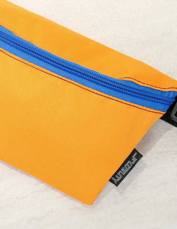 83290: Fanny Pack |Ultra-Slim Skinny Low-Profile Belt Bum Bag |GAME DAY Orange & Blue