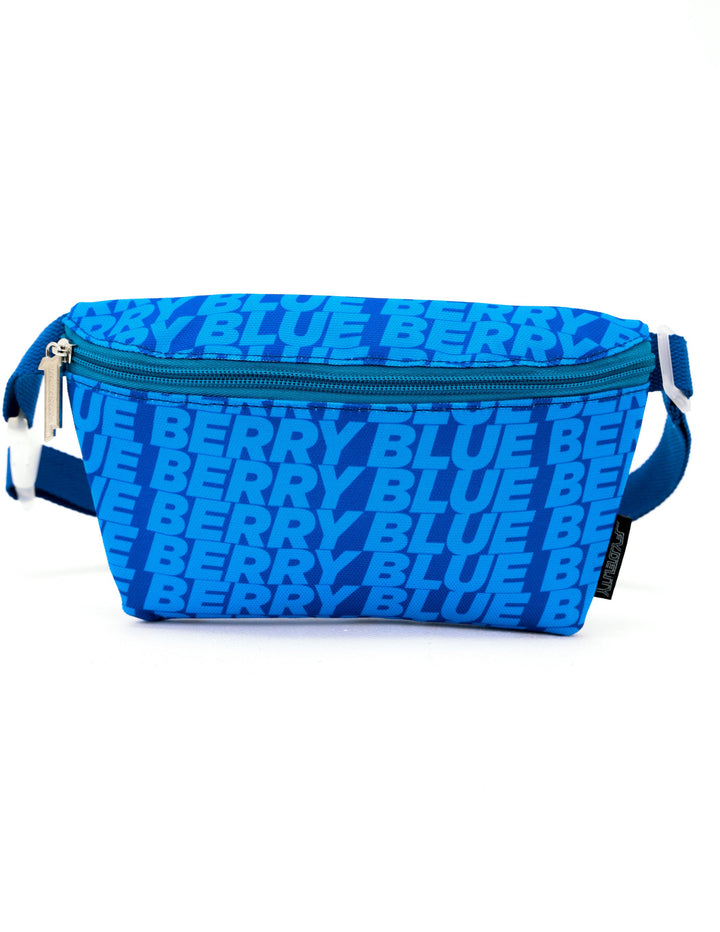 83364: Fanny Pack |Ultra-Slim Skinny Low-Profile Belt Bum Bag |"Bite" Berry Blue