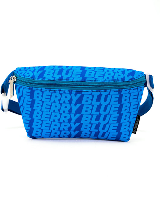 83364: Fanny Pack |Ultra-Slim Skinny Low-Profile Belt Bum Bag |"Bite" Berry Blue