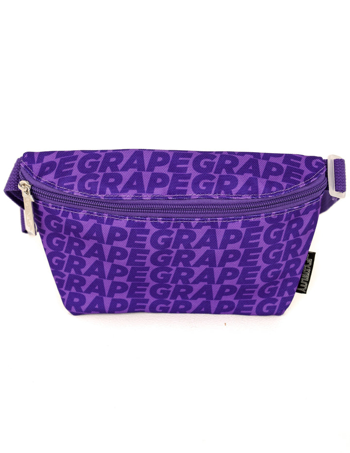 83368: Fanny Pack |Ultra-Slim Skinny Low-Profile Belt Bum Bag |"Bite" Grape Purple