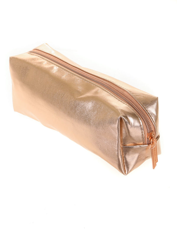 83635: Pencil Pouch: METALLIC Rose Gold