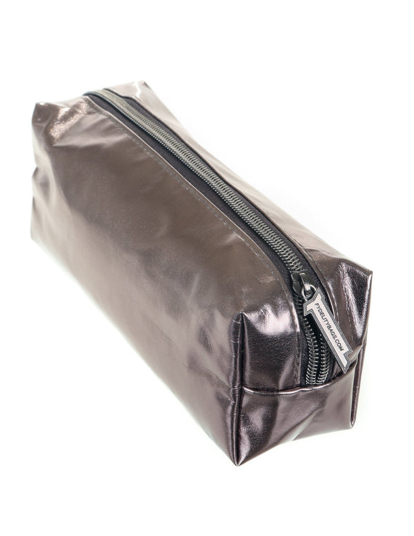 83636: Pencil Pouch: METALLIC Pewter