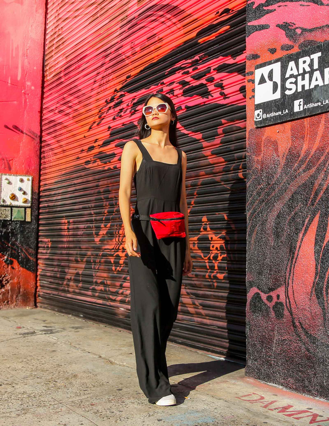 83705: Fanny Pack |Ultra-Slim Skinny Low-Profile Belt Bum Bag |VELVET Red
