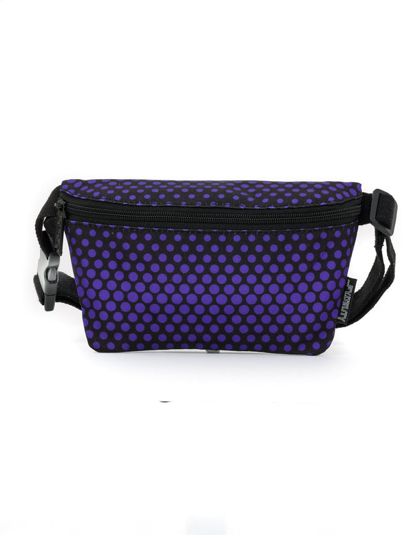 83835: Fanny Pack |Ultra-Slim Skinny Low-Profile Belt Bum Bag | Purple Half