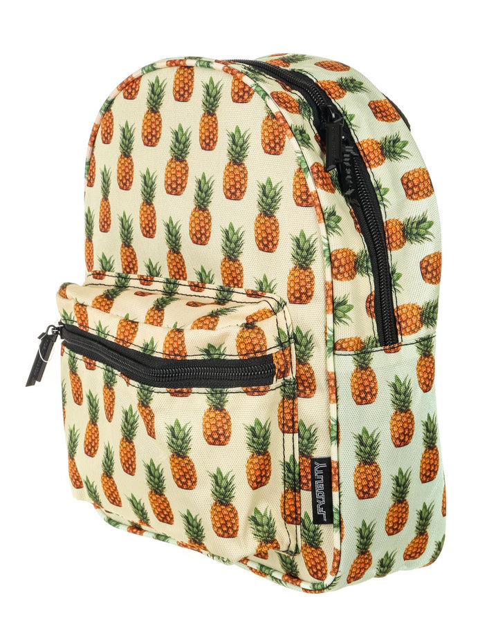 86022: Mini Backpack |Compact Fun Fashion Packs for Rollerskating, Festival, School, Beach |Pineapple