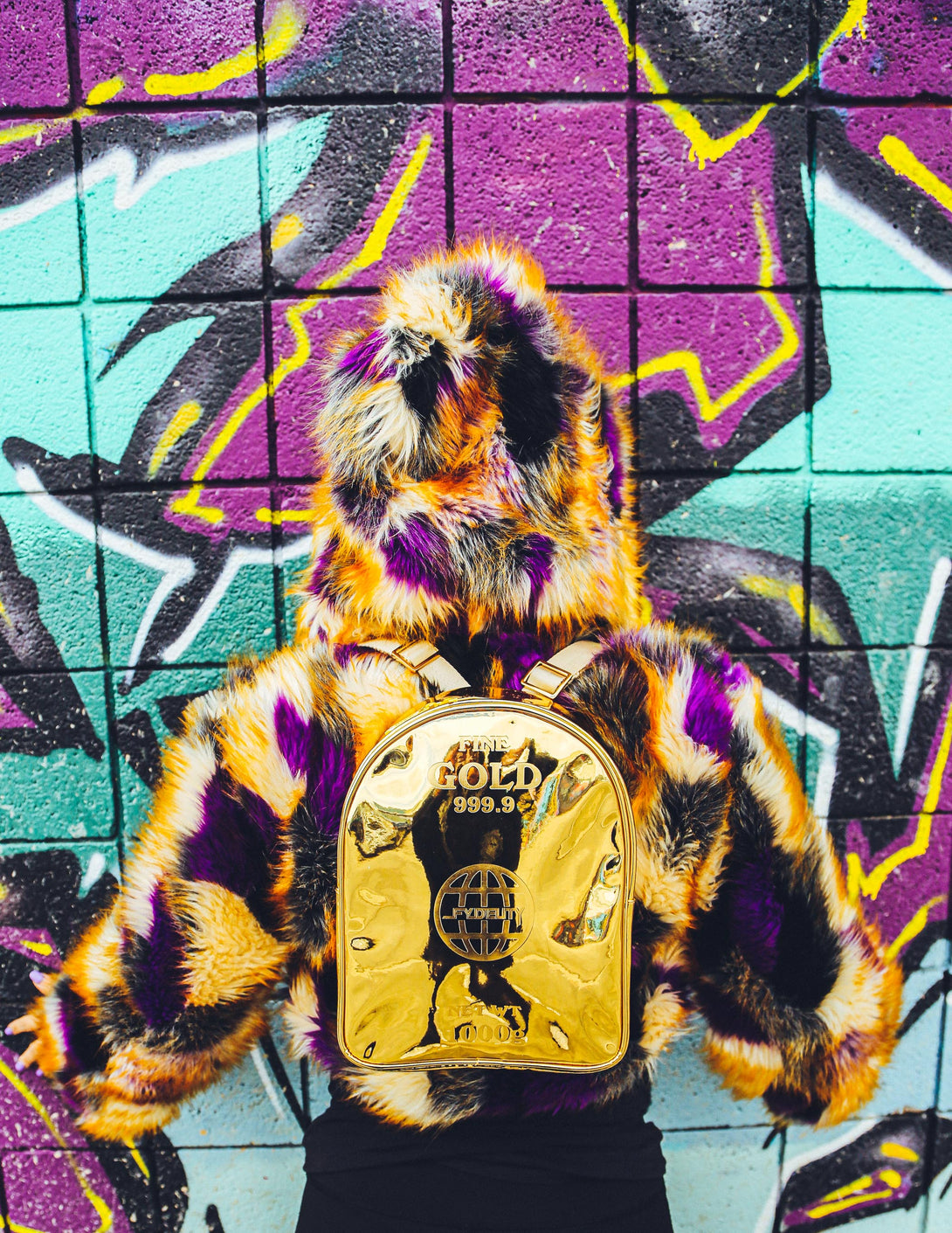 86334: Mini Backpack |Compact Fun Fashion Packs for Rollerskating, Festival, School, Beach |LUX 999.9 Bullion