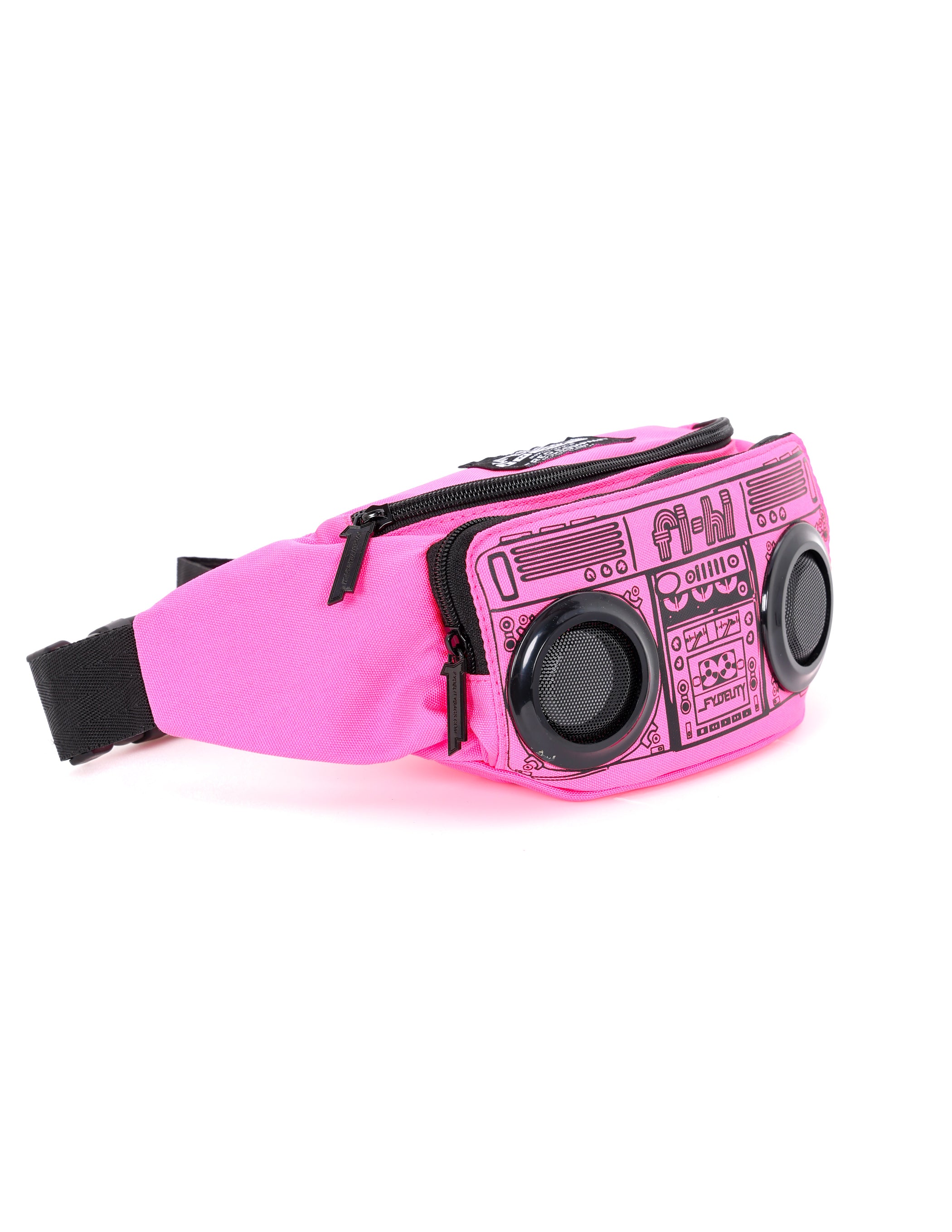 Fanny pack with clearance speakers