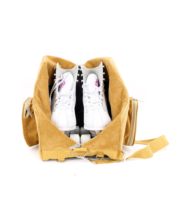 Freewheelin' Roller Skate Backpack Bag | Corduroy Tan