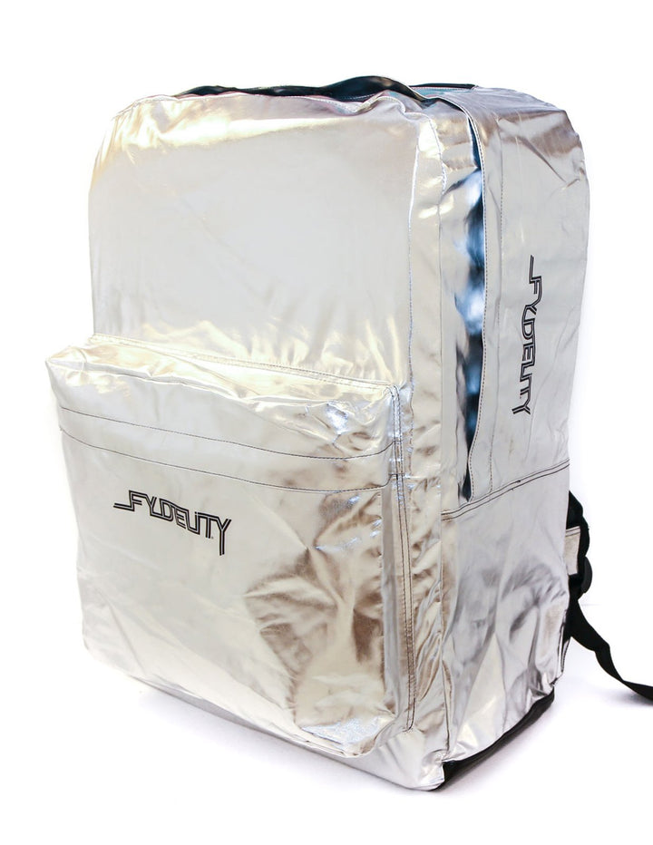 99308: Big A$$ Backpack |Supersized Giant Oversized Tik-Tok Funny |Silver Metallic