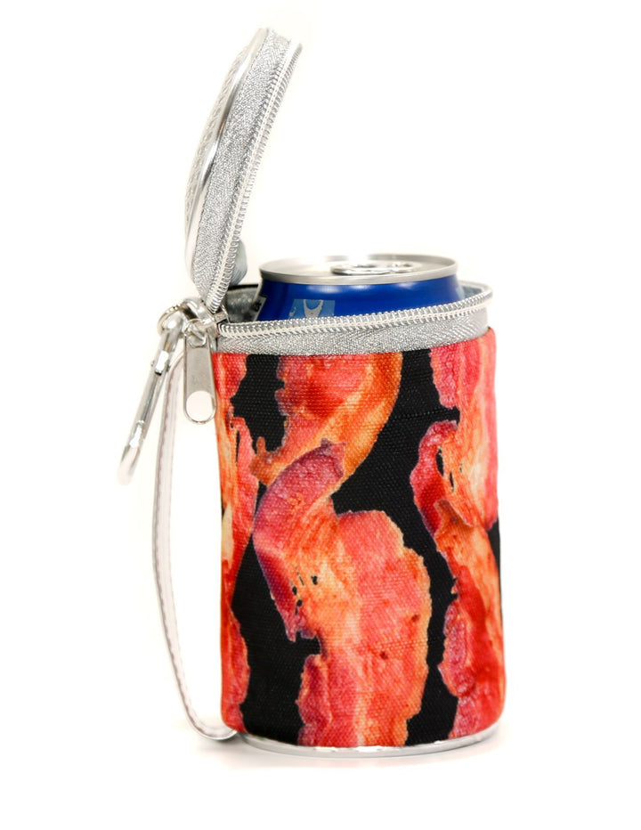 88011: Sidekick Koolzie |Insulated Single Can Drink Cooler Cozy |Bacon